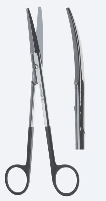 Ножиці, хірургічні, "Kaye-Face-Lift", "Supercut", для пластичної хірургії, вигнуті, тупокінцеві, довжина 190 мм. Бренд - Asanus Medizintechnik Gmb, Німеччина